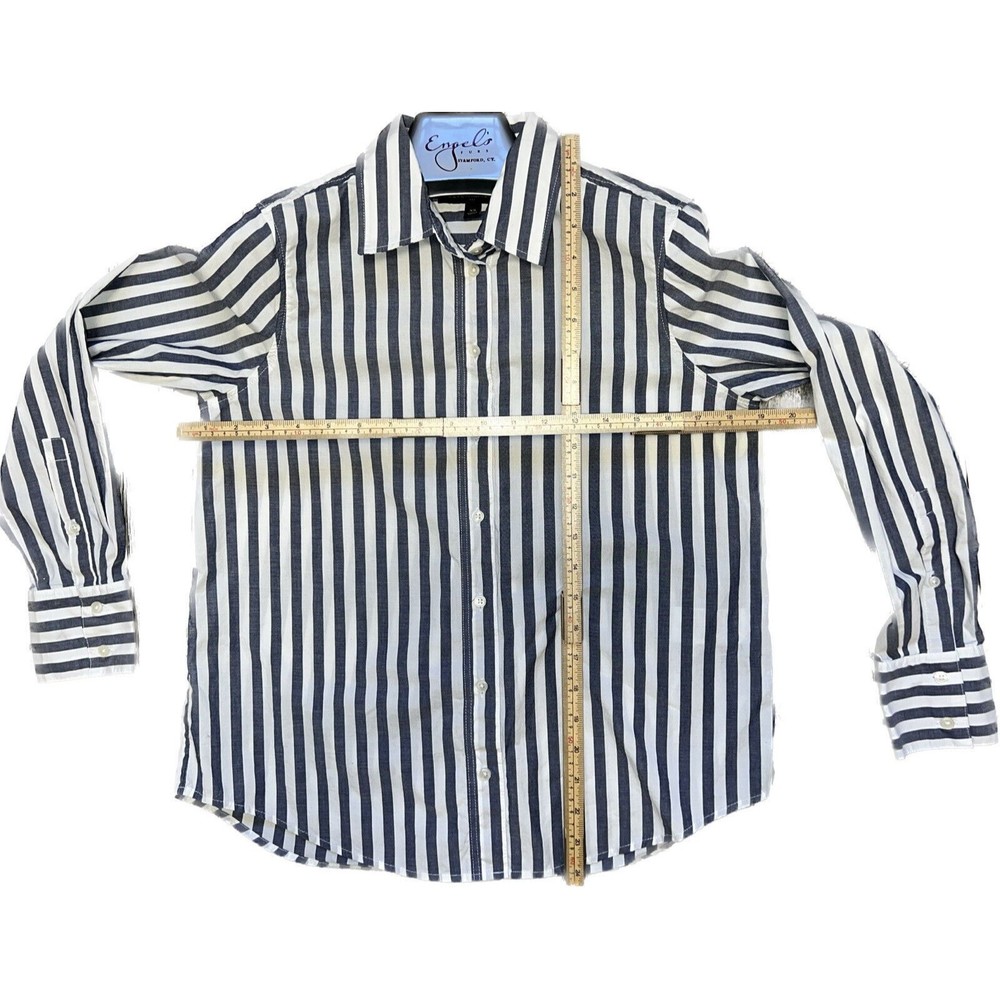 Banana Republic‎ Women XS Button Blouse Dress Shirt ‘spring Navy Ella Stripe’ - Picture 6 of 10
